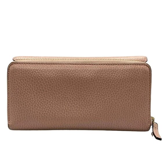 Auth GUCCI Interlocking G 449397 Pink Leather - Long Wallet - Picture 2 of 15